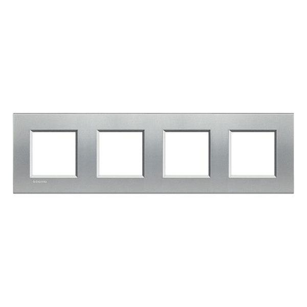 BTICINO - LNA4802M4TE ЧЕТВОРНА РАМКА 4Х2М TECH ПРАВОЪГЪЛНА LIVINGLIGHT