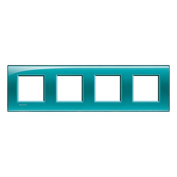 BTICINO - LNA4802M4VD ЧЕТВОРНА РАМКА 4Х2М GREEN DEEP ПРАВОЪГЪЛНА LIVINGLIGHT