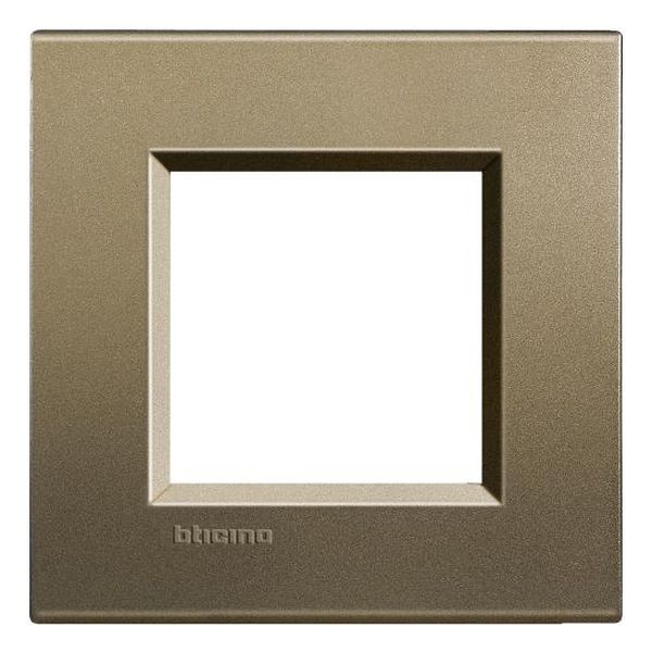 BTICINO - LNA4802SQ РАМКА 2М SQUARE ПРАВОЪГЪЛНА МЕТАЛНА LIVINGLIGHT