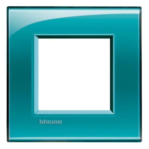 BTICINO - LNA4802VD РАМКА 2М GREEN DEEP ПРАВОЪГЪЛНА LIVINGLIGHT