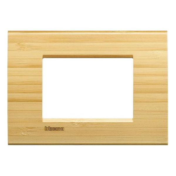 BTICINO - LNA4803LBA РАМКА 3М BAMBOO ДЪРВО ПРАВОЪГЪЛНА LIVINGLIGHT