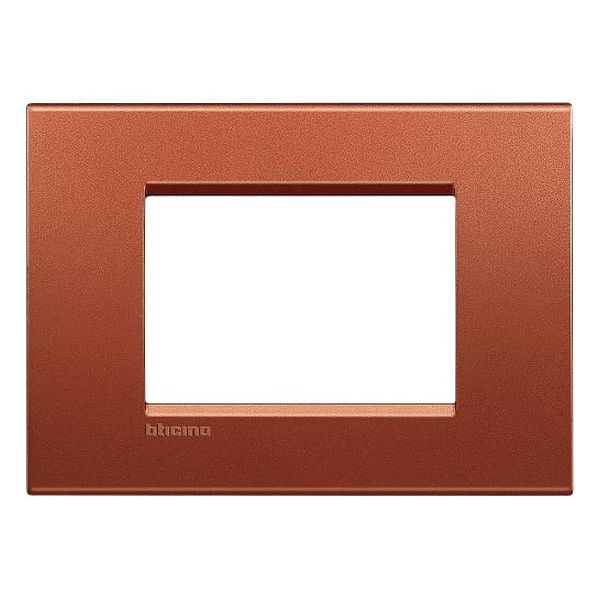 BTICINO - LNA4803RK РАМКА 3М BRICK ПРАВОЪГЪЛНА МЕТАЛНА LIVINGLIGHT