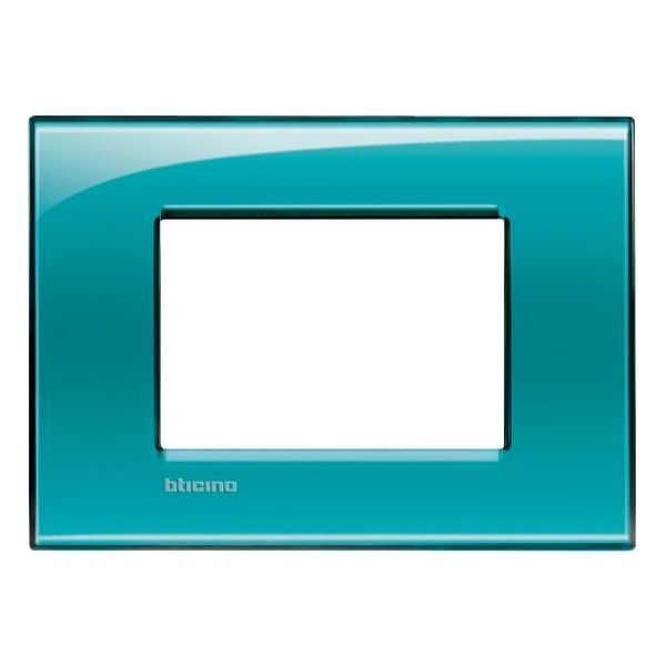 BTICINO - LNA4803VD РАМКА 3М GREEN DEEP ПРАВОЪГЪЛНА LIVINGLIGHT