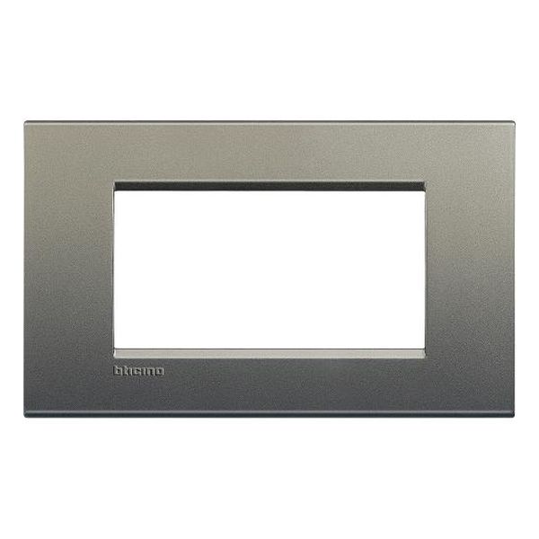 BTICINO - LNA4804AE РАМКА 4М AVENUE ПРАВОЪГЪЛНА МЕТАЛНА LIVINGLIGHT