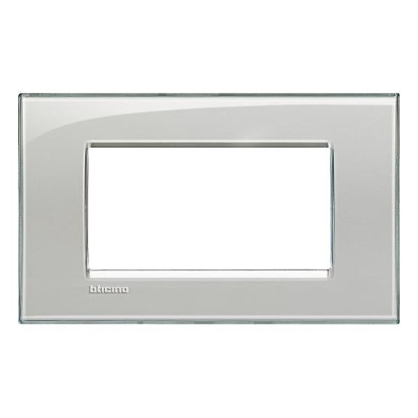 BTICINO - LNA4804KG РАМКА 4М ICE GREY ПРАВОЪГЪЛНА LIVINGLIGHT