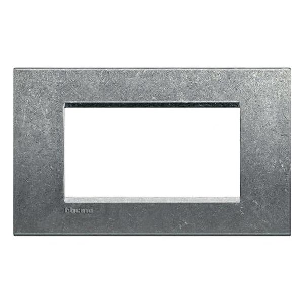 BTICINO - LNA4804NA РАМКА 4М NATIVE МЕТАЛНА ПРАВОЪГЪЛНА LIVINGLIGHT