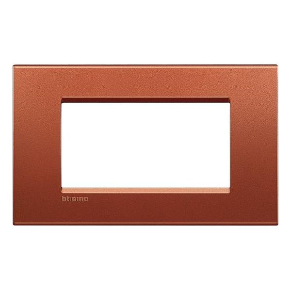 BTICINO - LNA4804RK РАМКА 4М BRICK ПРАВОЪГЪЛНА МЕТАЛНА LIVINGLIGHT