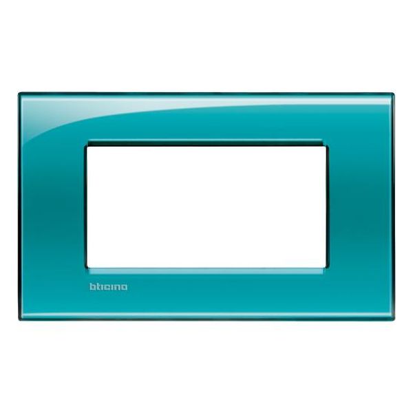 BTICINO - LNA4804VD РАМКА 4М GREEN DEEP ПРАВОЪГЪЛНА LIVINGLIGHT