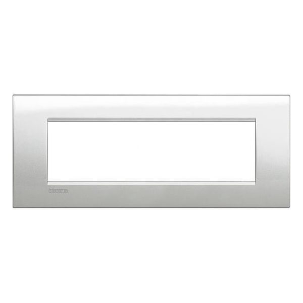 BTICINO - LNA4807GL РАМКА 7М SILVER MOON МЕТАЛНА ПРАВОЪГЪЛНА LIVINGLIGHT