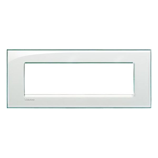 BTICINO - LNA4807KA РАМКА 7М ACQUAMARINE ПРАВОЪГЪЛНА TECHNOPOLYMER LIVINGLIGHT