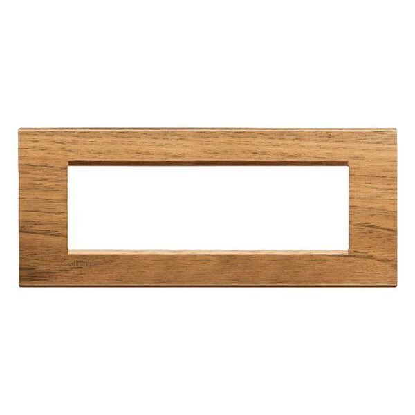 BTICINO - LNA4807LNC РАМКА 7М WALNUT ДЪРВО ПРАВОЪГЪЛНА LIVINGLIGHT