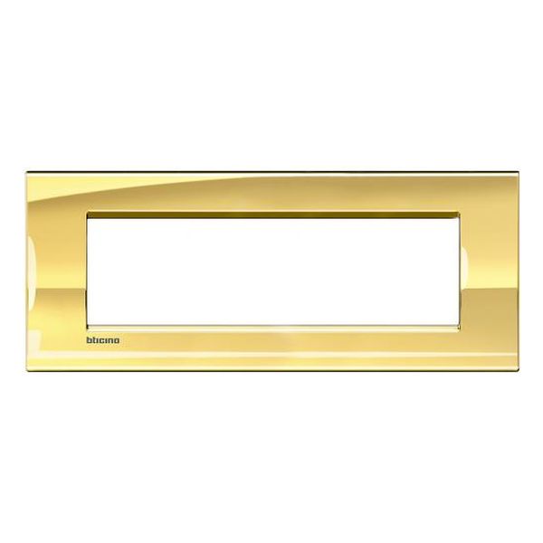 BTICINO - LNA4807OA РАМКА 7М ICE GOLD МЕТАЛНА ПРАВОЪГЪЛНА LIVINGLIGHT