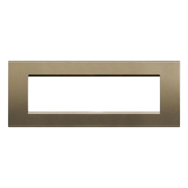 BTICINO - LNA4807SQ РАМКА 7М SQUARE ПРАВОЪГЪЛНА МЕТАЛНА LIVINGLIGHT