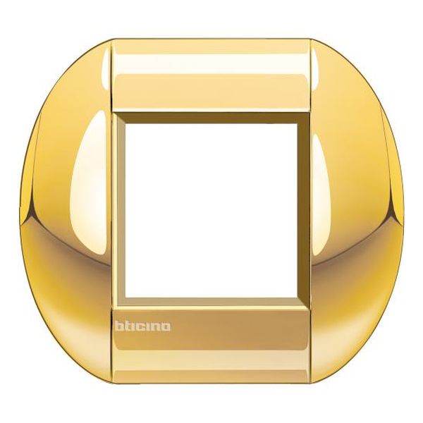 BTICINO - LNB4802OC РАМКА 2М GOLD МЕТАЛНА ЕЛИПСОВИДНА LIVINGLIGHT