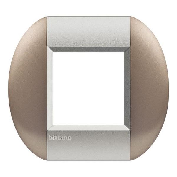 BTICINO - LNB4802TB РАМКА 2М BRONZE TWIN ЕЛИПСОВИДНА LIVINGLIGHT