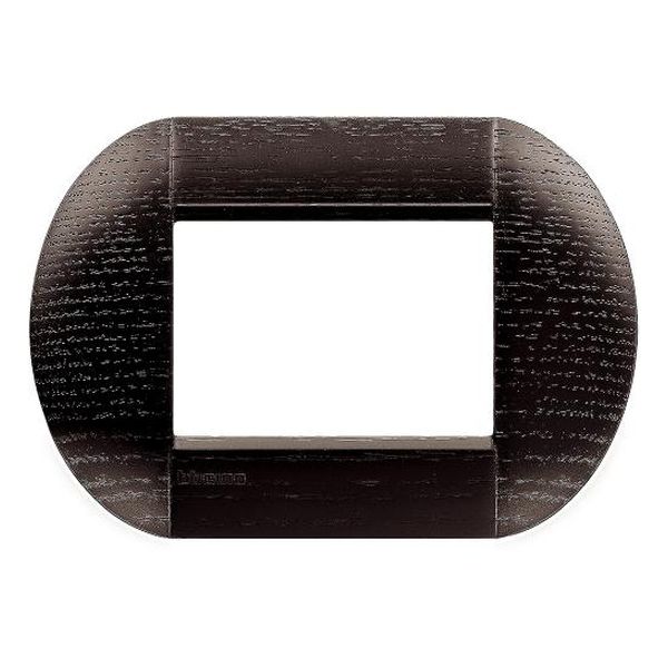 BTICINO - LNB4803LRW РАМКА 3М OAK ДЪРВО ЕЛИПСОВИДНА LIVINGLIGHT