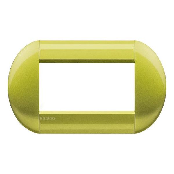 BTICINO - LNB4804CT РАМКА 4М CITRON МЕТАЛНА ЕЛИПСОВИДНА LIVINGLIGHT