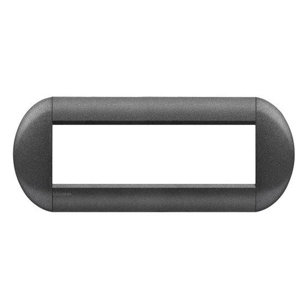 BTICINO - LNB4807GF РАМКА 7М GRAPHITE МЕТАЛНА ЕЛИПСОВИДНА LIVINGLIGHT