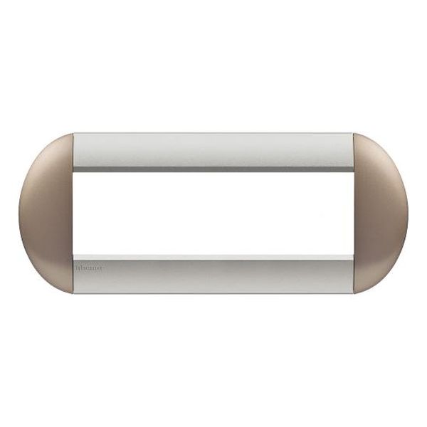 BTICINO - LNB4807TB РАМКА 7М BRONZE TWIN ЕЛИПСОВИДНА LIVINGLIGHT