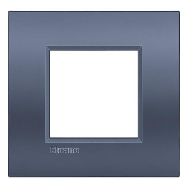 BTICINO - LNC4802BM РАМКА 2 МОД. МЕТАЛНА BRUSHED TITANIUM AIR LL BTICINO