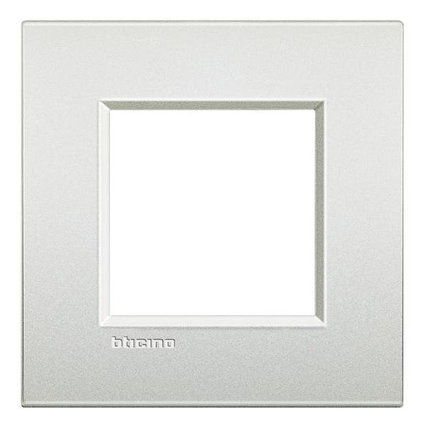 BTICINO - LNC4802PR РАМКА 2М PEARL WHITE МЕТАЛНА LIVINGLIGHT AIR