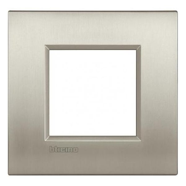BTICINO - LNC4802TIS РАМКА 2 МОД. МЕТАЛНА BRUSHED TITANIUM AIR LL BTICINO