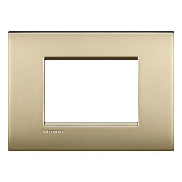 BTICINO - LNC4803OF РАМКА 3М GOLD MAT МЕТАЛНА LIVINGLIGHT AIR