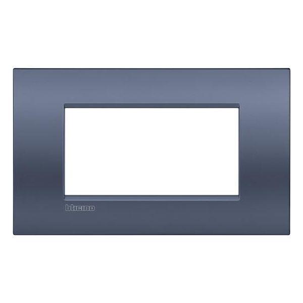 BTICINO - LNC4804BM РАМКА 4 МОД. МЕТАЛНА BRUSHED TITANIUM AIR LL BTICINO