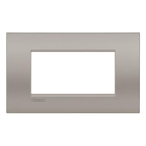 BTICINO - LNC4804SB РАМКА 4 МОД. МЕТАЛНА SAND AIR LL BTICINO