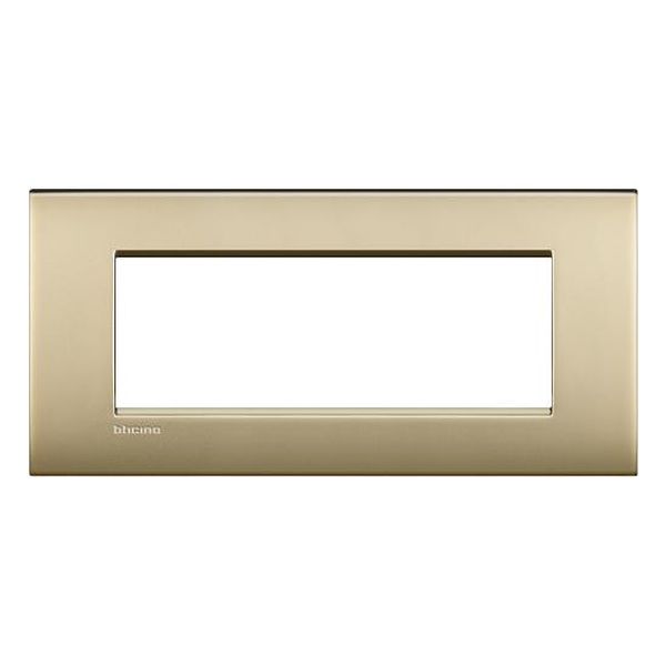 BTICINO - LNC4807OF РАМКА 7М GOLD MAT МЕТАЛНА LIVINGLIGHT AIR