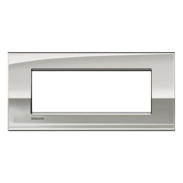 BTICINO - LNC4807PL РАМКА 7М PALLADIUM МЕТАЛНА LIVINGLIGHT AIR