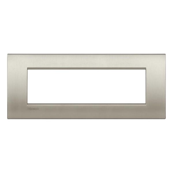 BTICINO - LNC4807TIS РАМКА 7 МОД. МЕТАЛНА BRUSHED TITANIUM AIR LL BTICINO