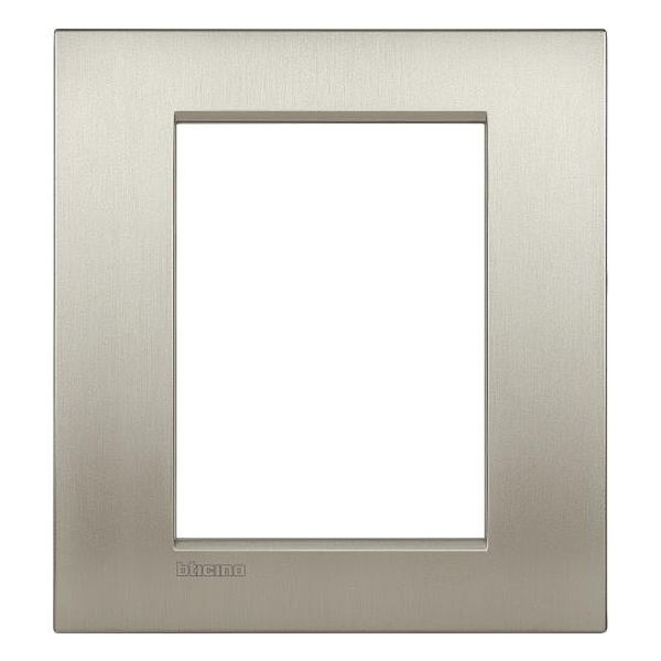 BTICINO - LNC4826TIS РАМКА 3+3 МОД. МЕТАЛНА BRUSHED TITANIUM AIR LL BTICINO