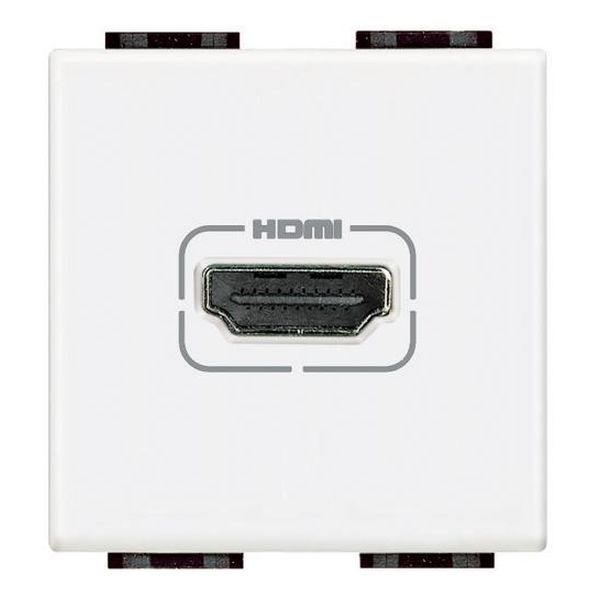 BTICINO - N4284 HDMI РОЗЕТКА БЯЛА
