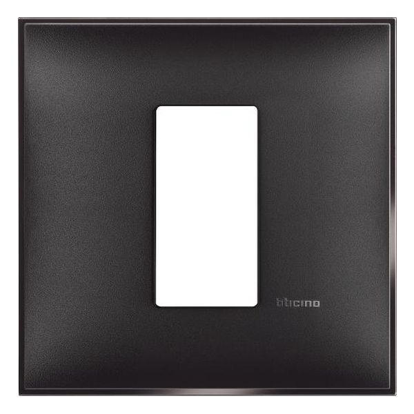 BTICINO - R4801BG РАМКА 1М НЕМСКИ СТАНДАРТ ЧЕРЕН САТЕН CLASSIA