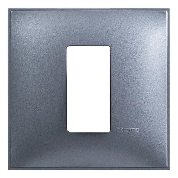 BTICINO - R4801LM РАМКА 1М НЕМСКИ СТАНДАРТ СИН МЕТАЛИК CLASSIA