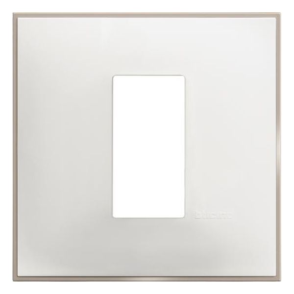 BTICINO - R4801WS РАМКА 1М НЕМСКИ СТАНДАРТ БЯЛ САТЕН CLASSIA