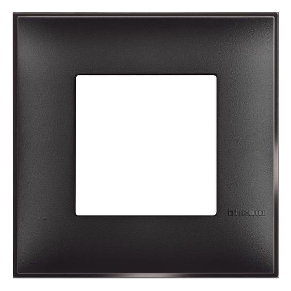 BTICINO - R4802BG РАМКА 2М НЕМСКИ СТАНДАРТ ЧЕРЕН САТЕН CLASSIA