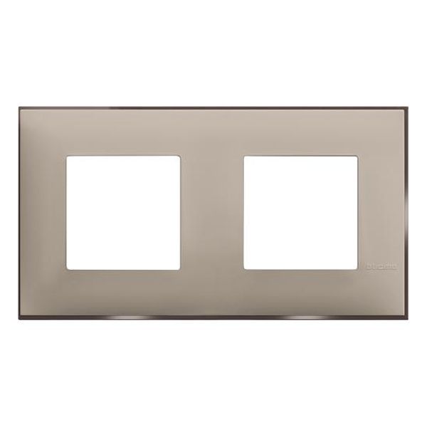 BTICINO - R4802M2CS РАМКА 2Х2М НЕМСКИ СТАНДАРТ КРЕМ САТЕН CLASSIA