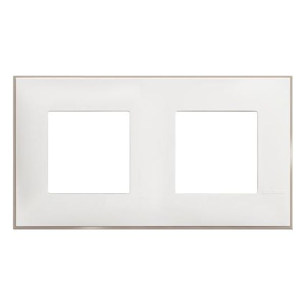 BTICINO - R4802M2WS РАМКА 2Х2М НЕМСКИ СТАНДАРТ БЯЛ САТЕН CLASSIA