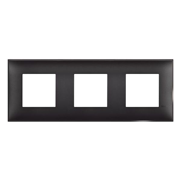 BTICINO - R4802M3BG РАМКА 3Х2М НЕМСКИ СТАНДАРТ ЧЕРЕН САТЕН CLASSIA