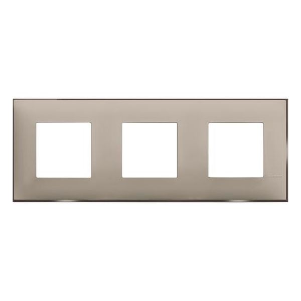 BTICINO - R4802M3CS РАМКА 3Х2М НЕМСКИ СТАНДАРТ КРЕМ САТЕН CLASSIA