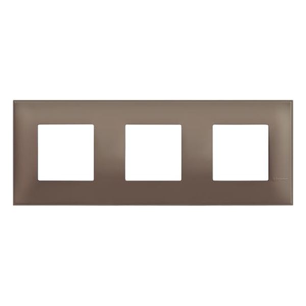 BTICINO - R4802M3TF РАМКА 3Х2М НЕМСКИ СТАНДАРТ КАФЯВ МАТ CLASSIA