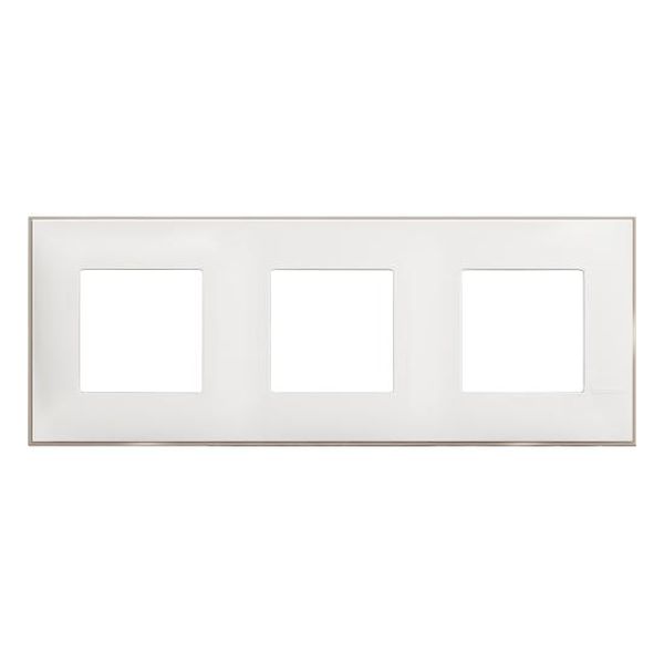 BTICINO - R4802M3WS РАМКА 3Х2М НЕМСКИ СТАНДАРТ БЯЛ САТЕН CLASSIA