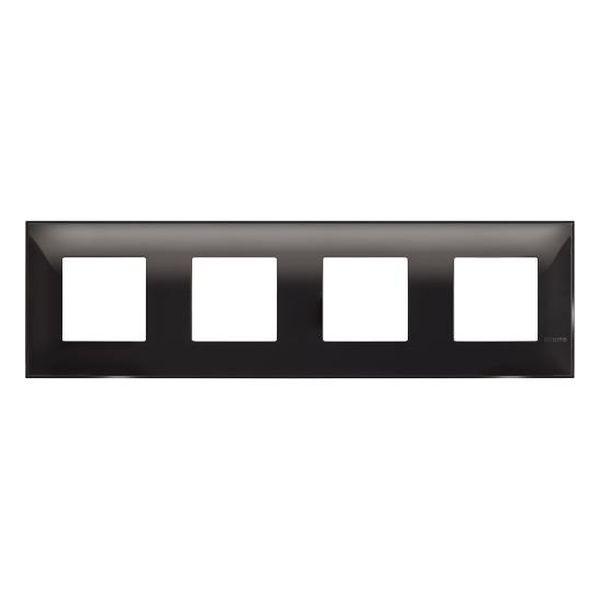 BTICINO - R4802M4BC РАМКА 4Х2М НЕМСКИ СТАНДАРТ ЧЕРНО CLASSIA