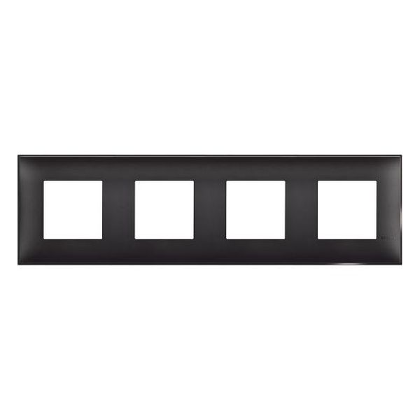 BTICINO - R4802M4BG РАМКА 4Х2М НЕМСКИ СТАНДАРТ ЧЕРЕН САТЕН CLASSIA