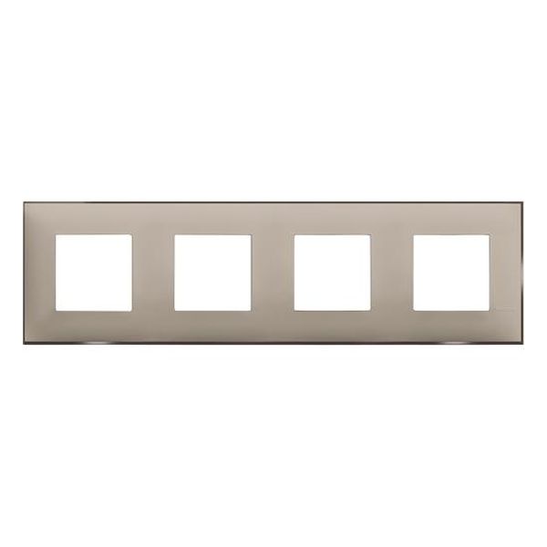 BTICINO - R4802M4CS РАМКА 4Х2М НЕМСКИ СТАНДАРТ КРЕМ САТЕН CLASSIA