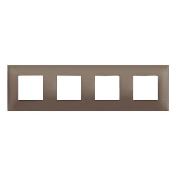 BTICINO - R4802M4TF РАМКА 4Х2М НЕМСКИ СТАНДАРТ КАФЯВ МАТ CLASSIA