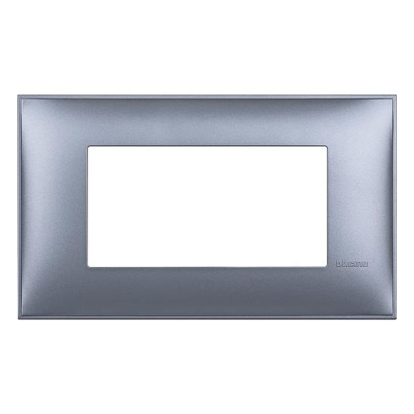 BTICINO - R4804LM РАМКА 4М ИТАЛИАНСКИ СТАНДАРТ СИН МЕТАЛИК CLASSIA