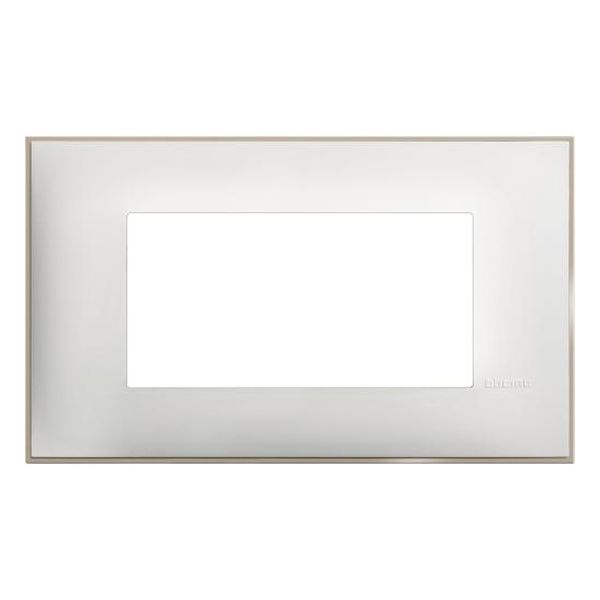 BTICINO - R4804WS РАМКА 4М ИТАЛИАНСКИ СТАНДАРТ БЯЛ САТЕН CLASSIA